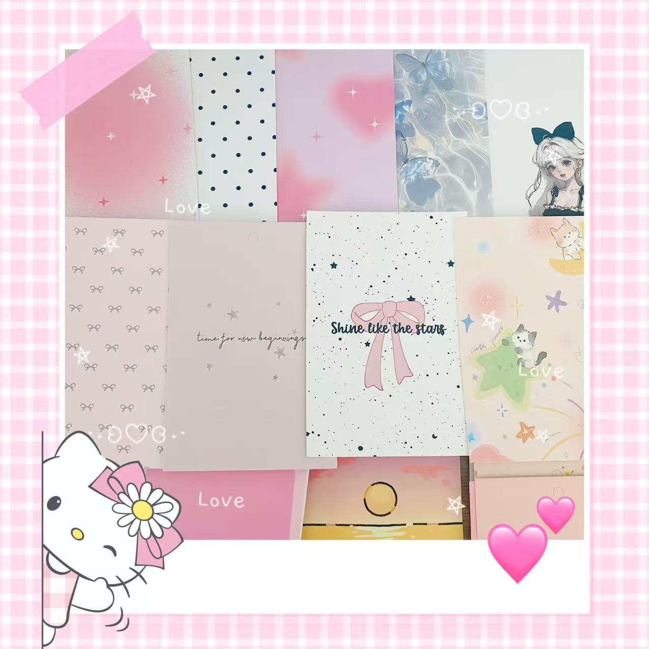 【台纸+袋】波台纸:メモなし。直台纸:欲しいテーマの台纸をメモしてください(最低4つのテーマを選ぶ)