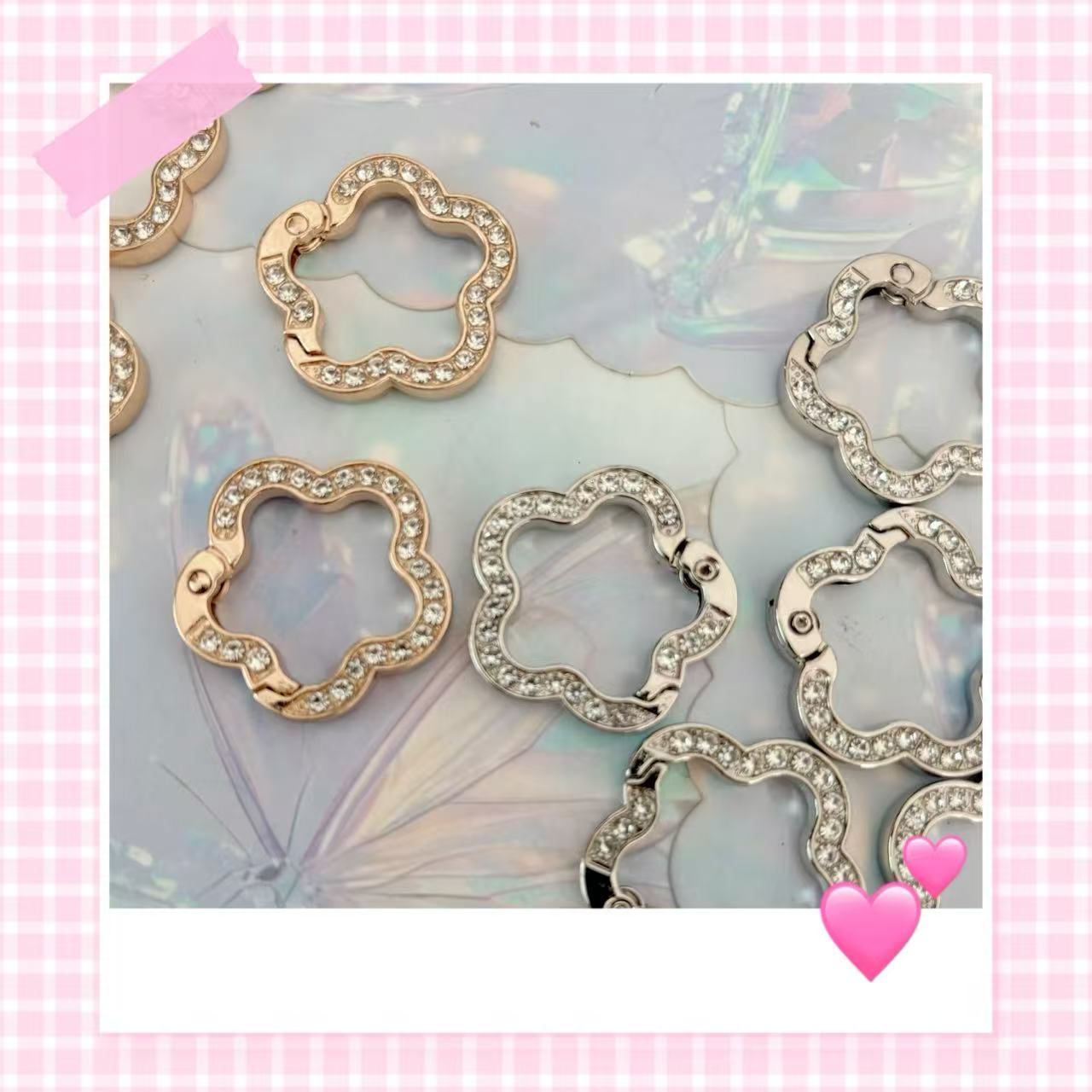 【単品、カン、9字ピン、カラビナ、カラフル皮纽、金银皮纽、ブローチ】