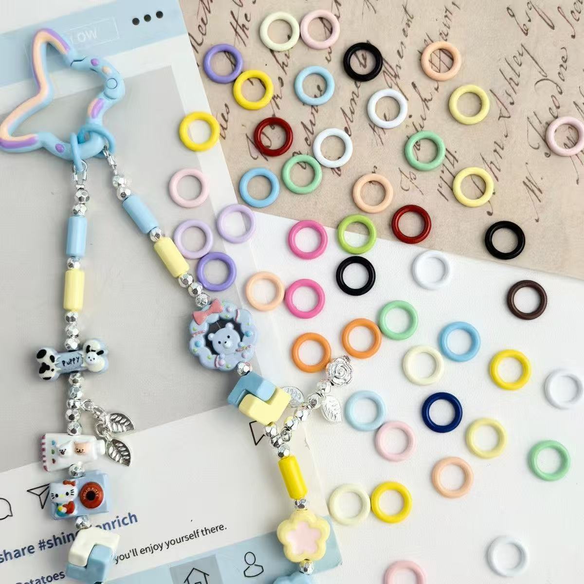 【単品、カン、9字ピン、カラビナ、カラフル皮纽、金银皮纽、ブローチ】